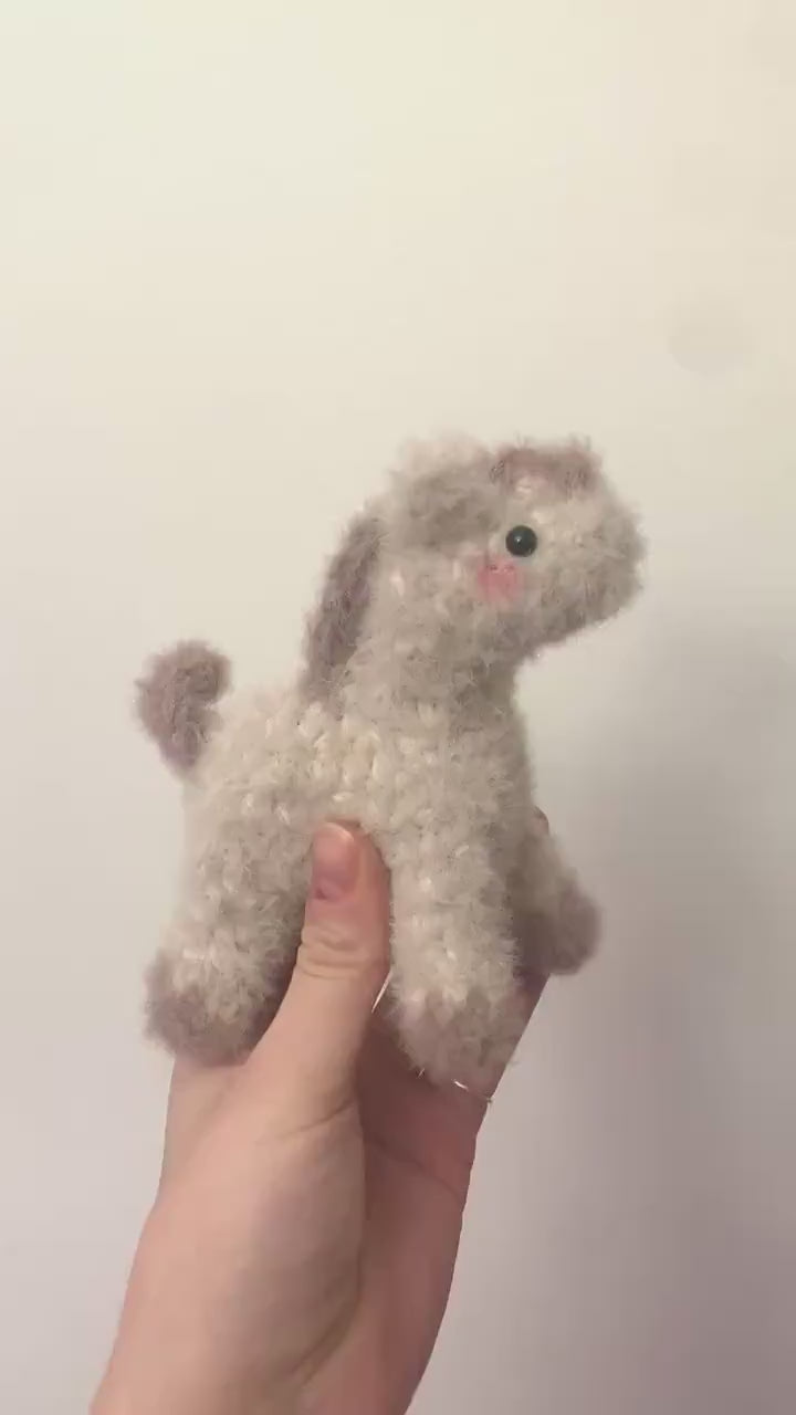 Fuzzy Foal Crochet Plushie