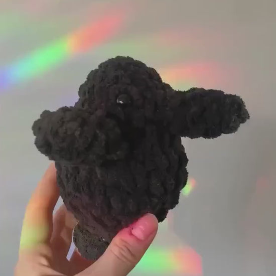 Chubby Crow Crochet Plushie