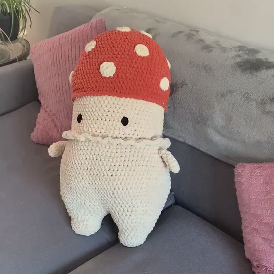 Mega Mushroom Friend Crochet Plushie (Extra Large)