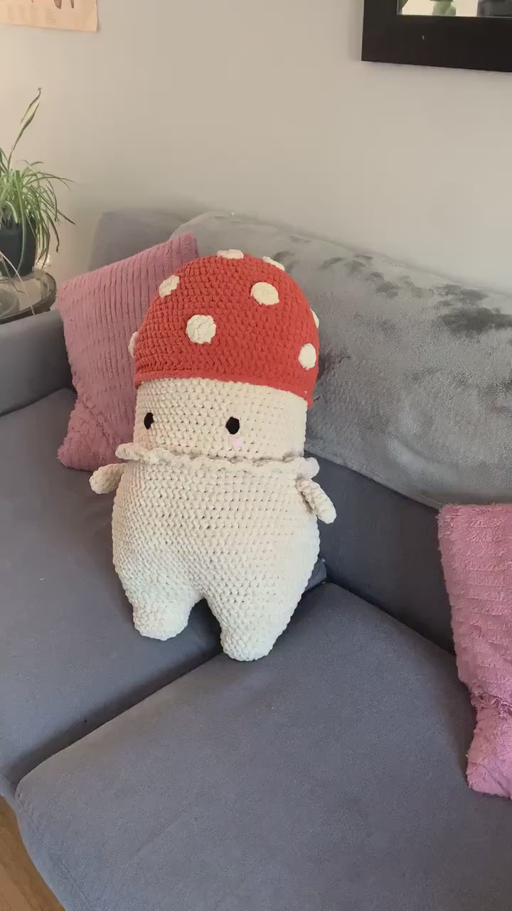 Mega Mushroom Friend Crochet Plushie (Extra Large)