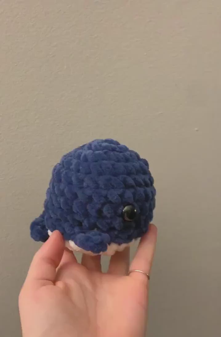 Chubby Little Whale Crochet Plushie