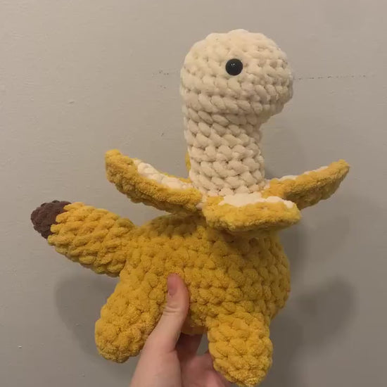 Bananasaurus Crochet Plush — Made to Order