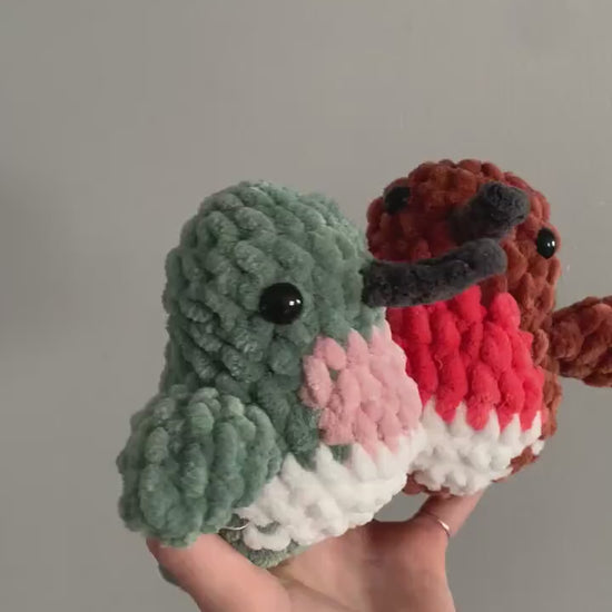 PDF Download: Low-Sew Chubby Hummingbird Crochet Pattern