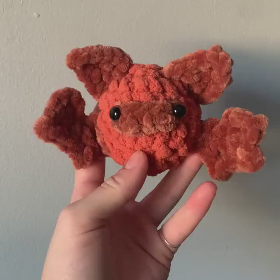 Eastern Red Bat Crochet Plushie