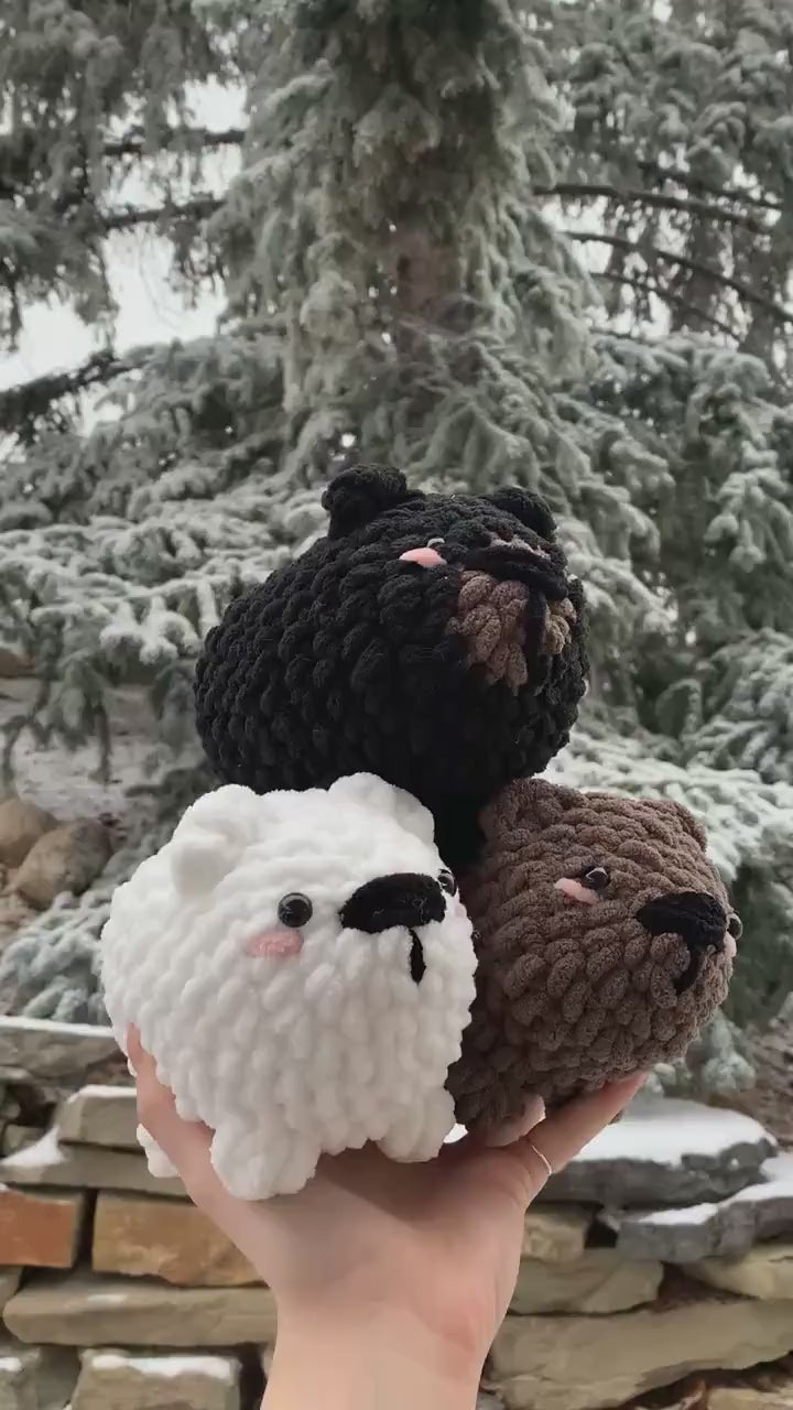 Chubby Bear Crochet Plushies