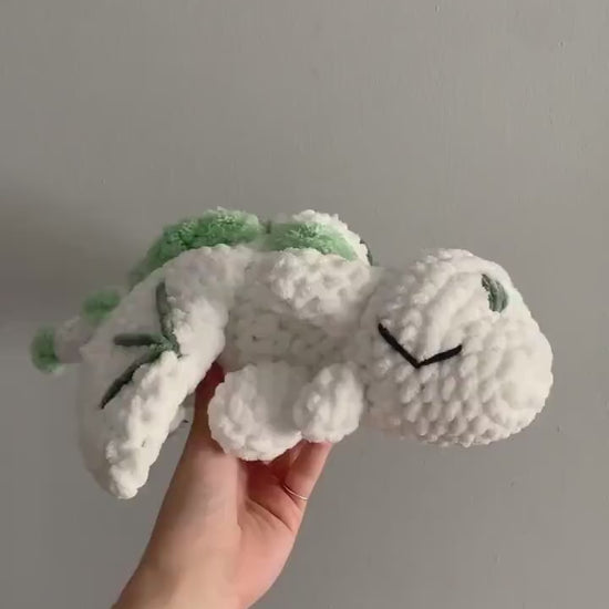 Cuddly Moss Dragon Crochet Plushie