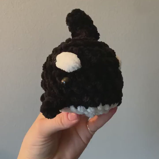 Chubby Little Orca Crochet Plushie